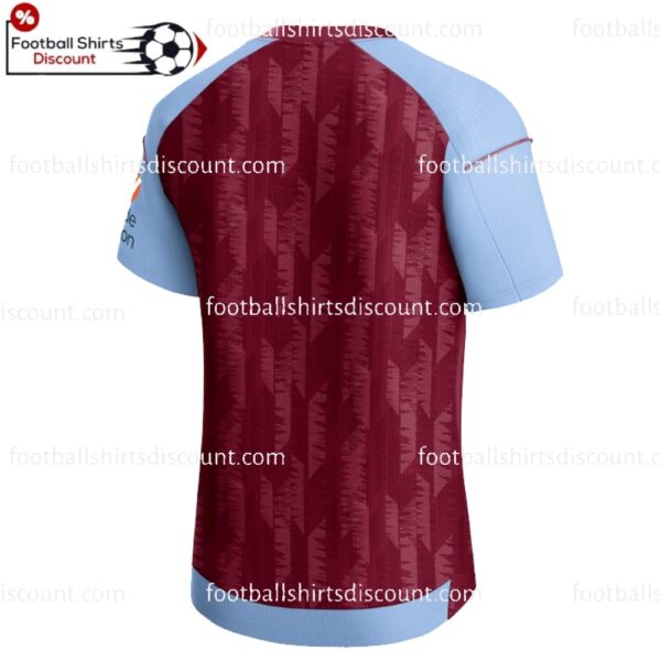 the back of Aston Villa Home Men Football Shirt Discount 2023/24