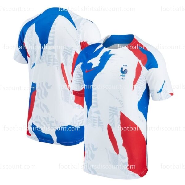 france-pre-match-short-sleeve-top-white