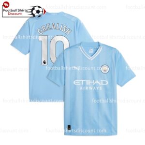 Manchester City Home Grealish 10 Men Football Shirt Discount 2023/24