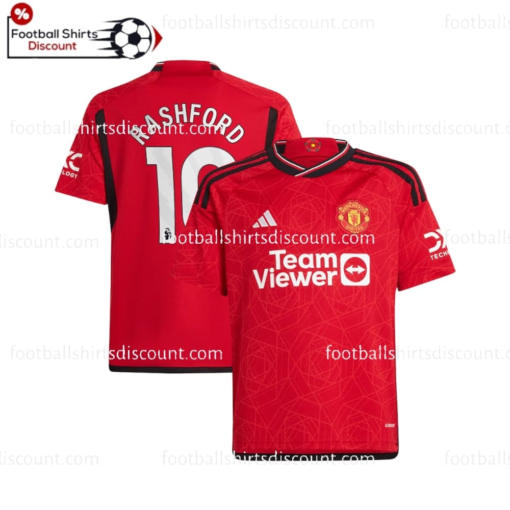 Manchester United Home Rashford 10 Men Football Shirt Discount 2023/24