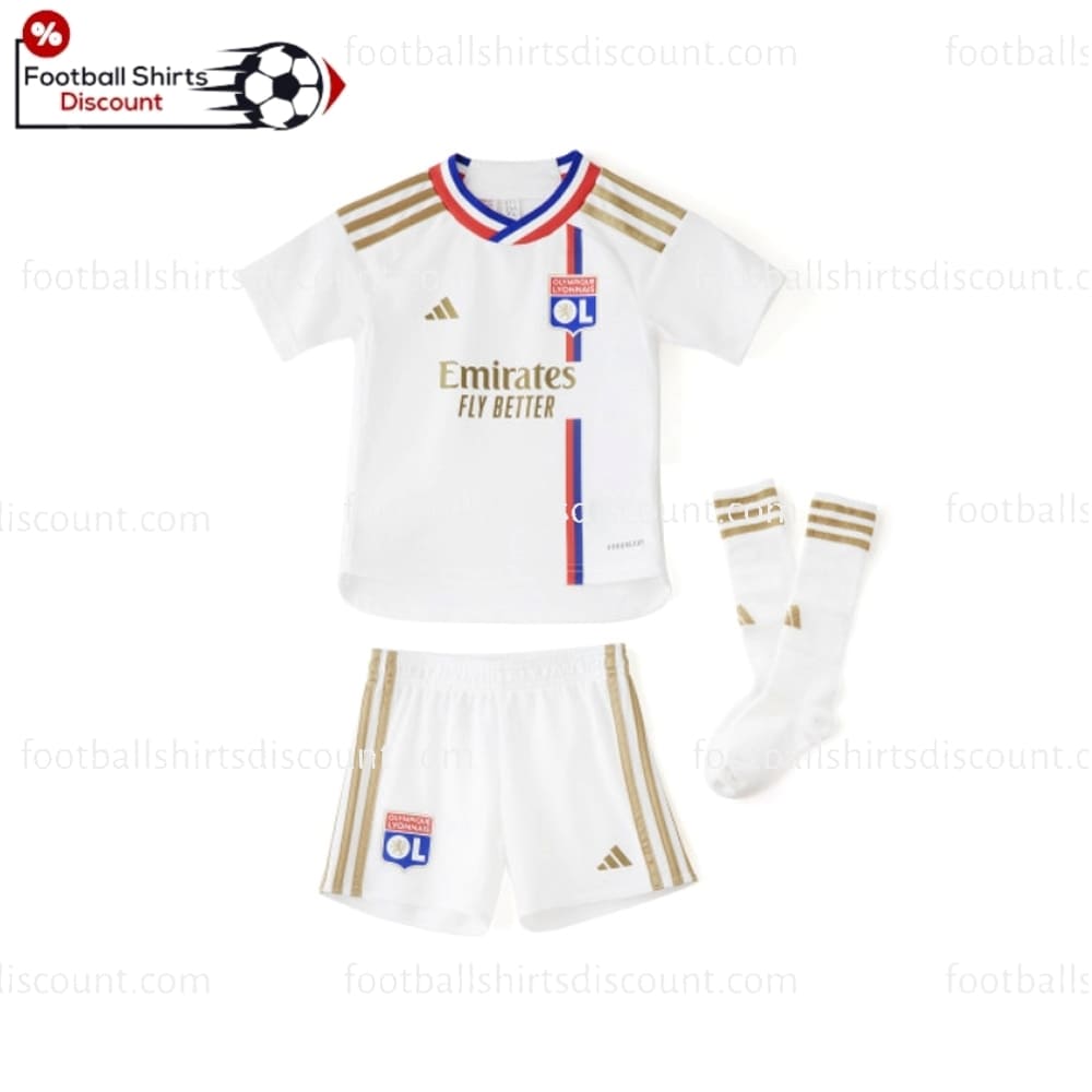 Olympique Lyonnais Home Kids Kit 23_24-