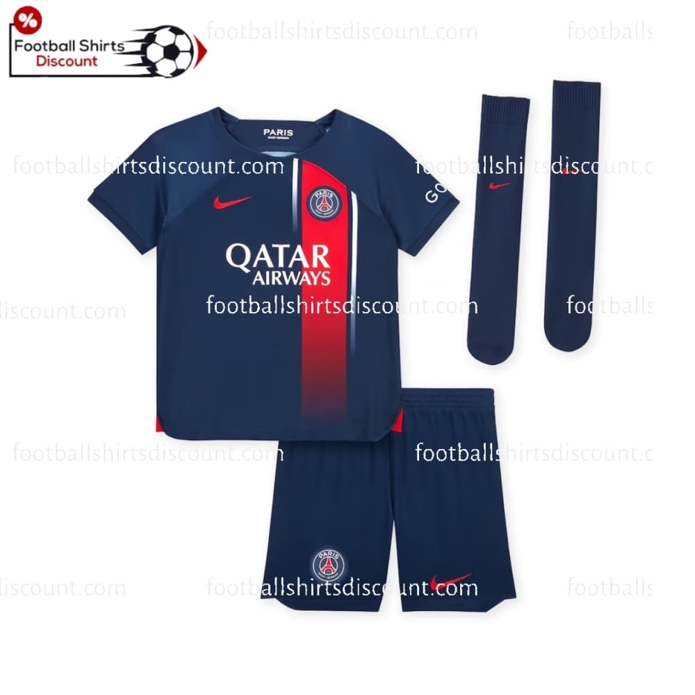 PSG Home Kid Football Kit Discount 2023/24