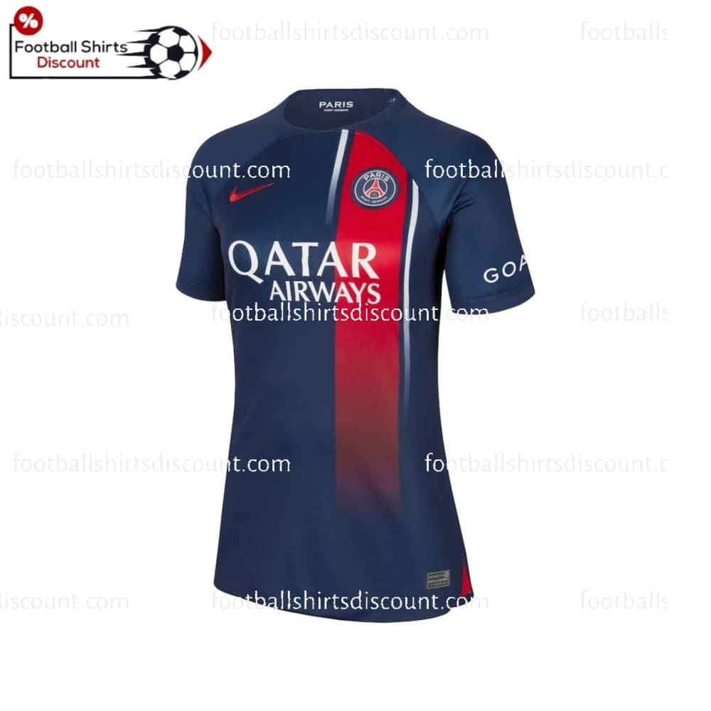 the front of PSG Home Women Football Shirt Discount 2023/24