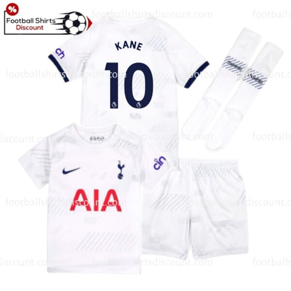 Tottenham Hotspur Home Kane 10 Kid Football Kit Discount 2023/24