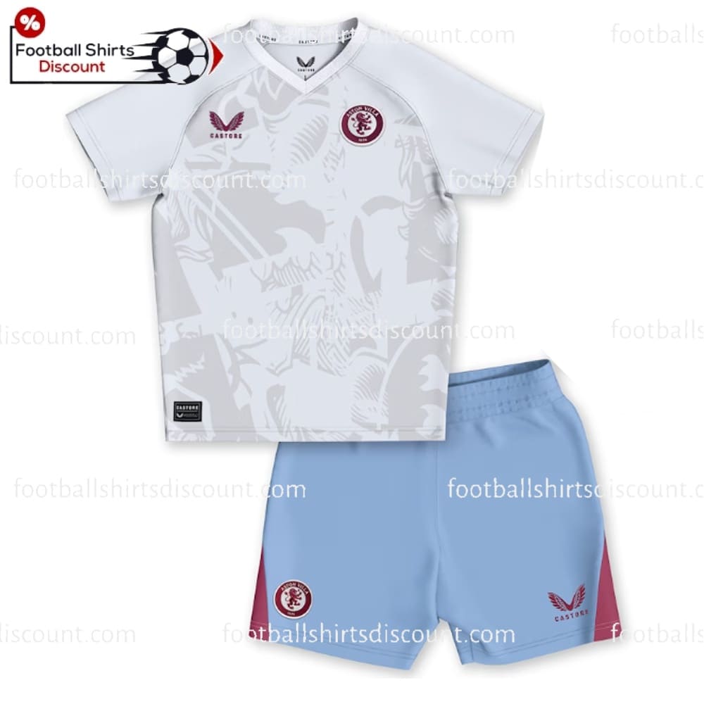 Aston Villa Away Kids Kit 23-24