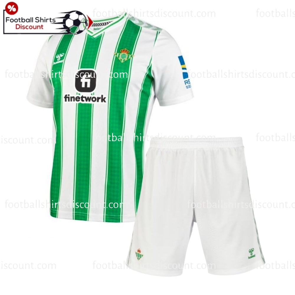 Real Betis Home Kids Football Kit 23 24