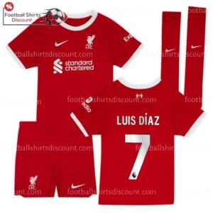 Liverpool Home Kid Kit 2023-24 Luis Diaz 7