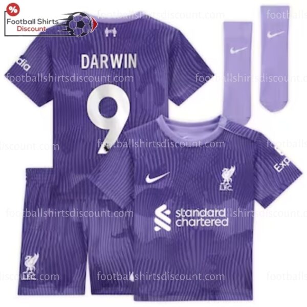Liverpool Third Kid Kit 2023-24 Darwin 9