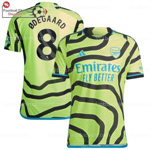 Arsenal Away Men Shirt 2023-24 Ødegaard 8 Printed