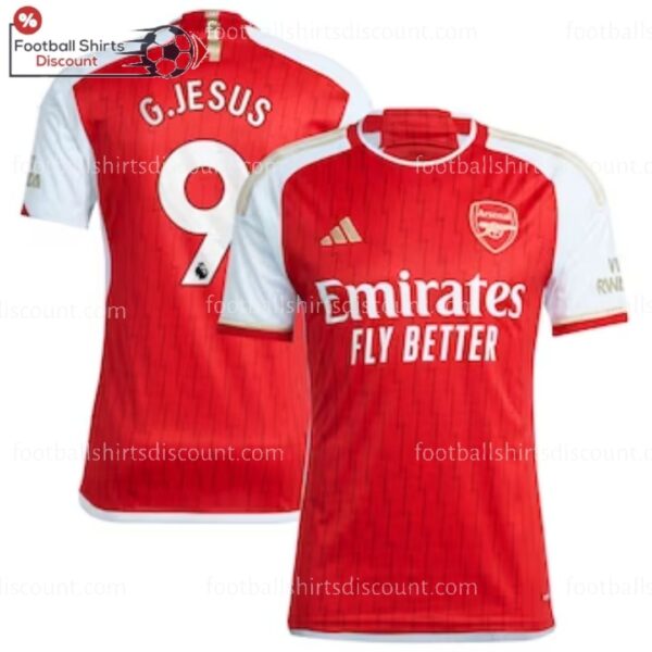 Arsenal Home Men Shirt 2023-24 G.Jesus 9