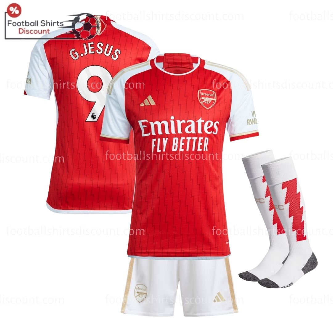 Arsenal Home Kid Kit 2023-24 G.Jesus 9