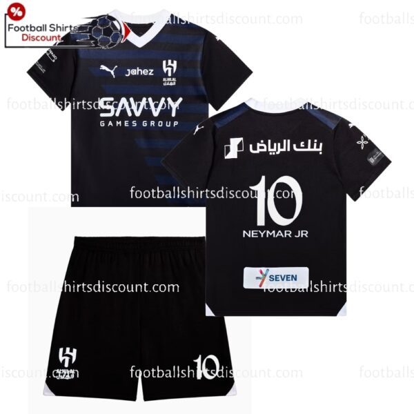 Al Hilal Neymar 10 Third Kid Football Kit 23 24