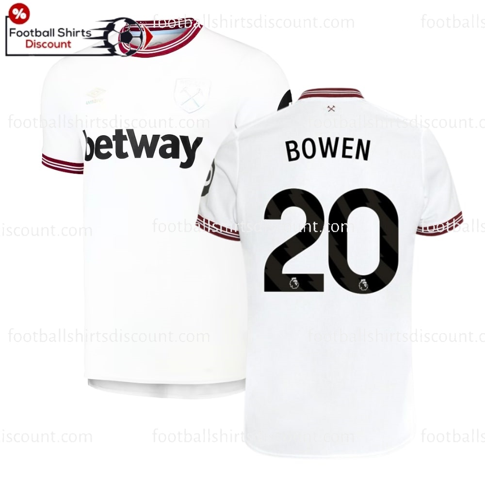 West Ham United Bowen 20 Away Men Football Shirt 23 24