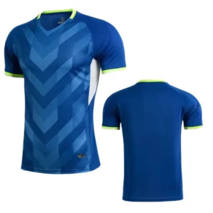 Men's Training Football Shirt — Royal Blue, Performance Fit - Over view