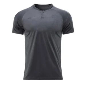 Retro Men Shirt Button-Up Collar gray