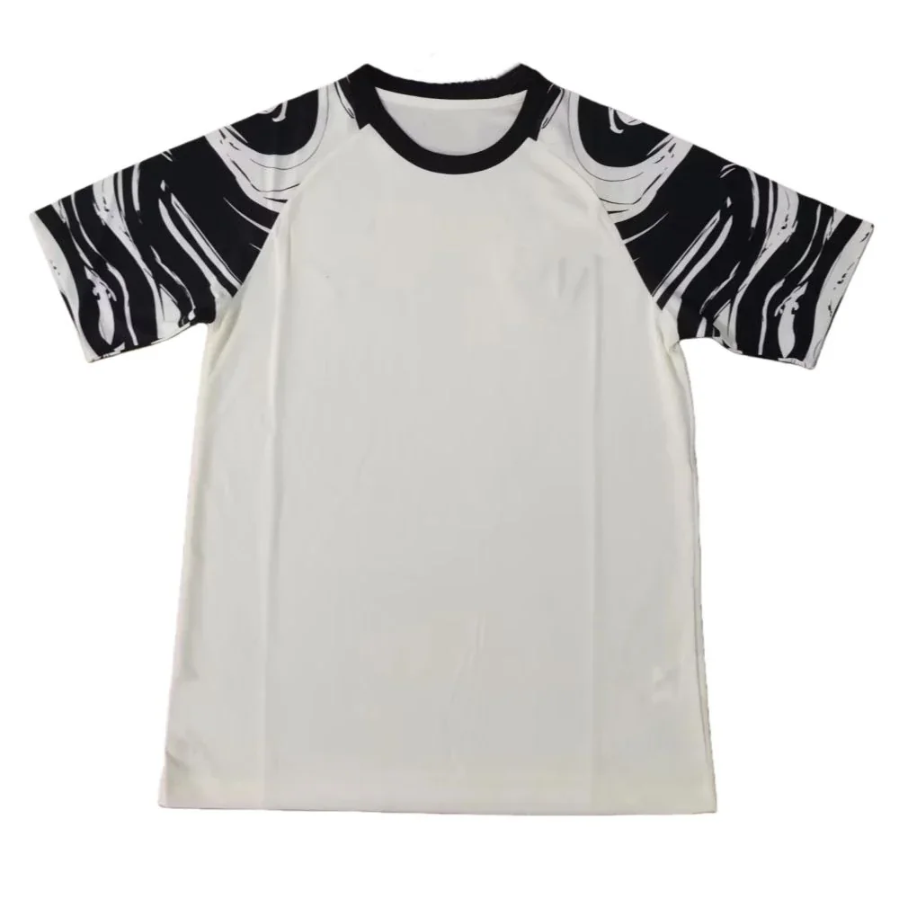 Retro Men Shirt Classic Round Neck White