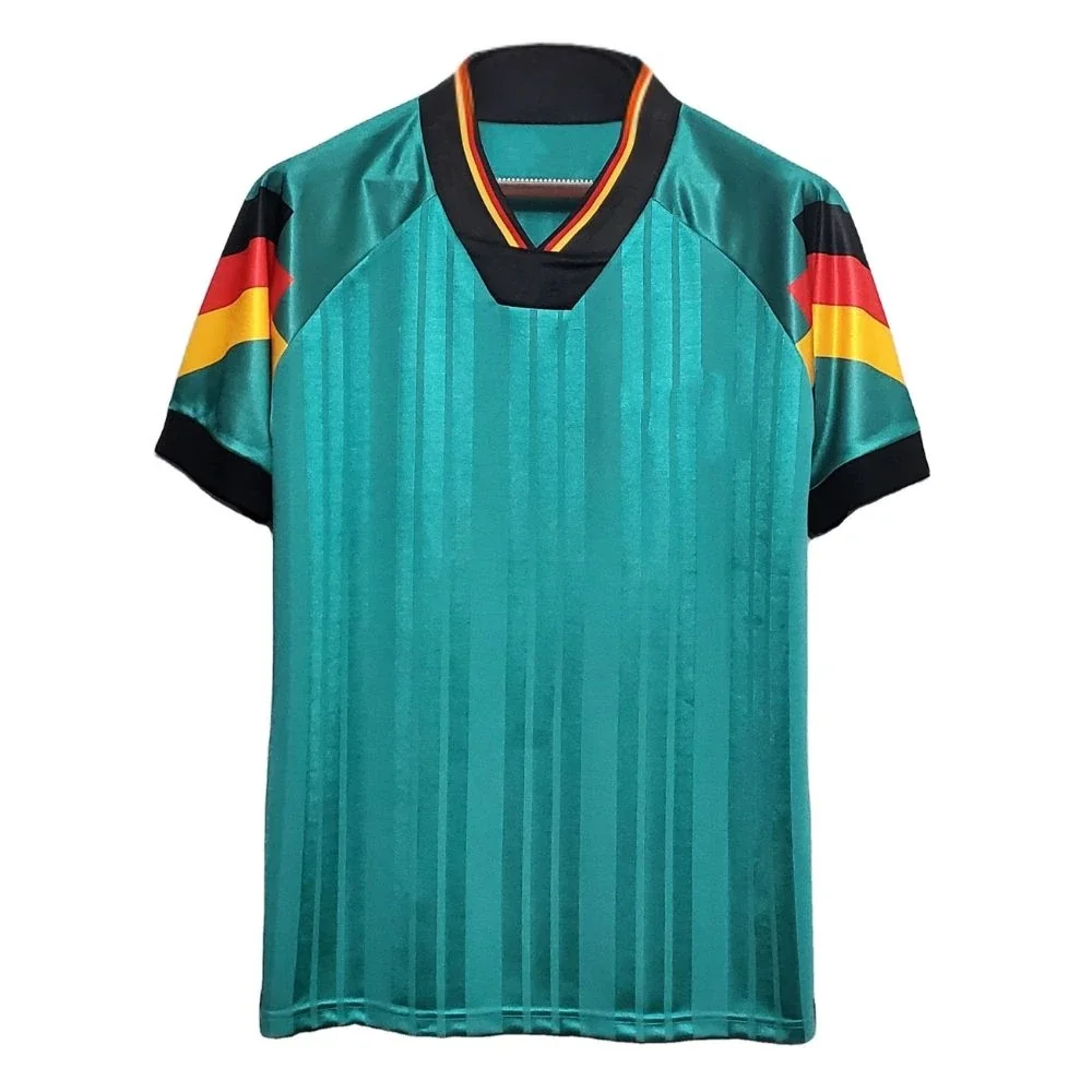 Retro Men Shirt V-Neck Collar Teal