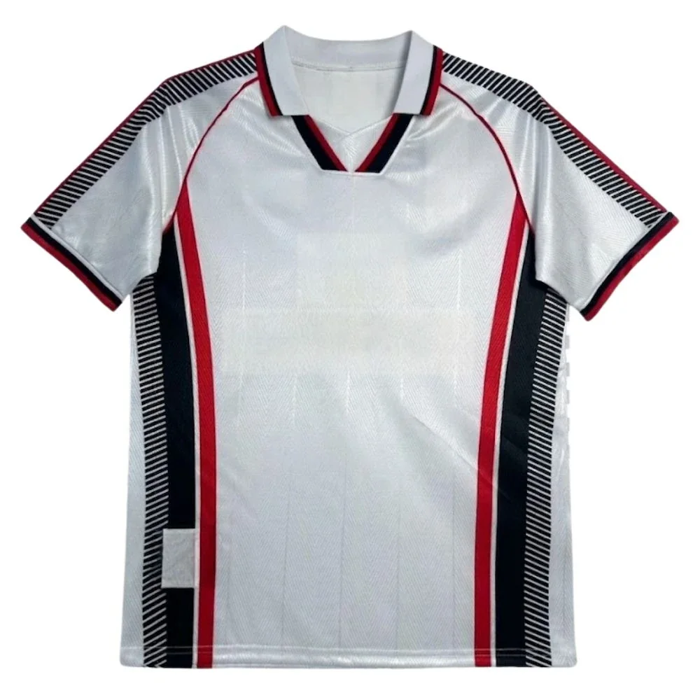 Retro Men Shirt V-Neck Collar white and black