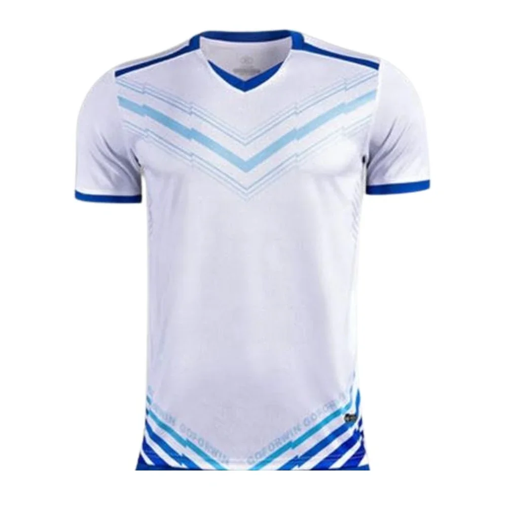 retro Classic Round Neck men shirt white and navy